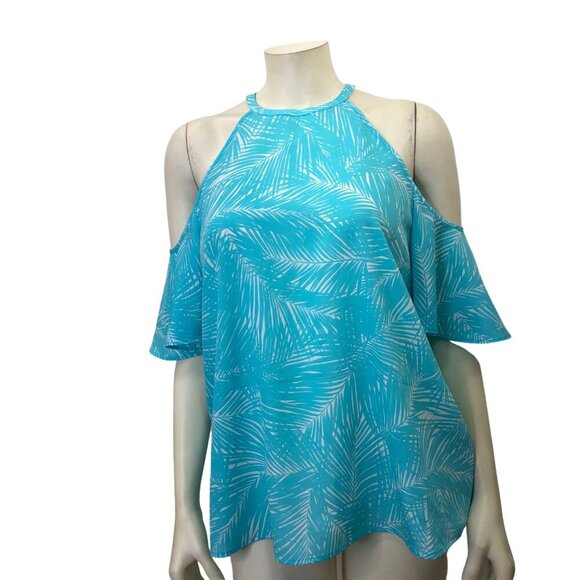 MICHAEL KORS $88 COLD SHOULDER TOP SZ MD NWT - Picture 2 of 7